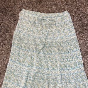 Vintage Floral Midi Skirt